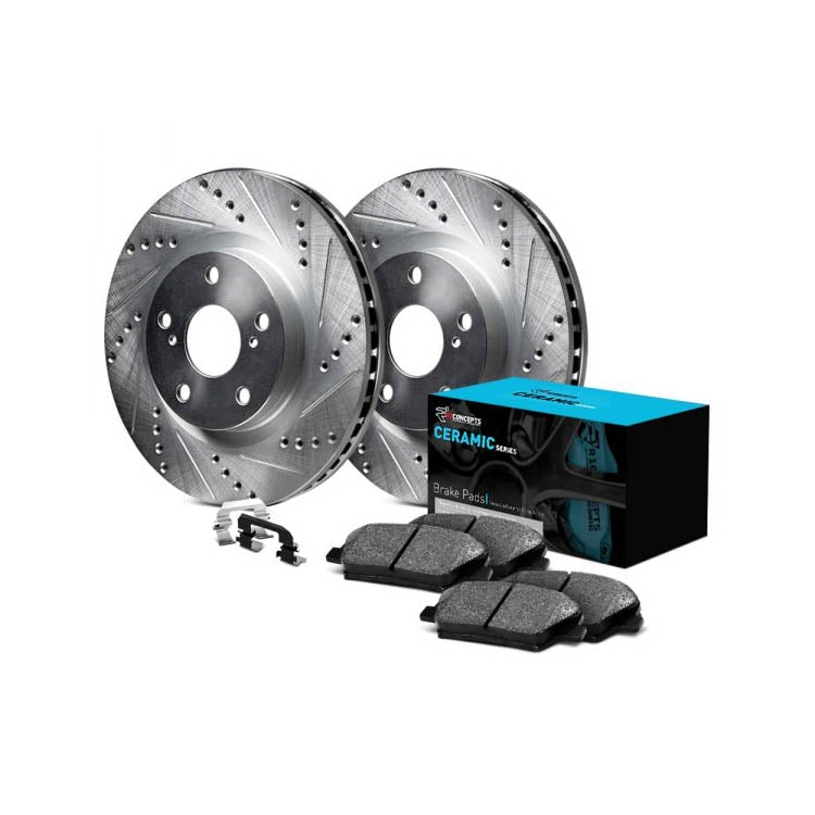 Performance Double Drilled & Slotted Brake Rotors