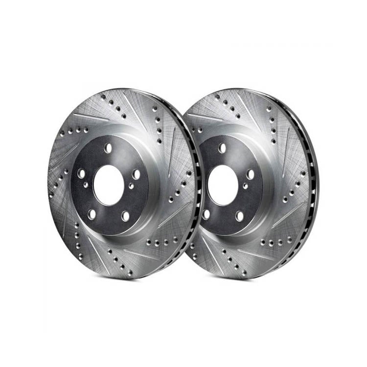 Performance Double Drilled & Slotted Brake Rotors