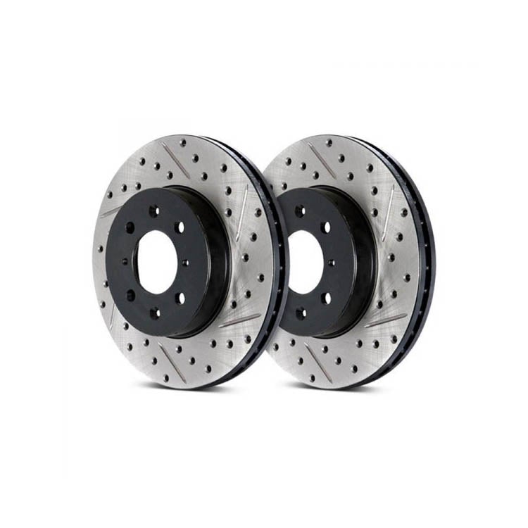 Performance Double Drilled & Slotted Brake Rotors